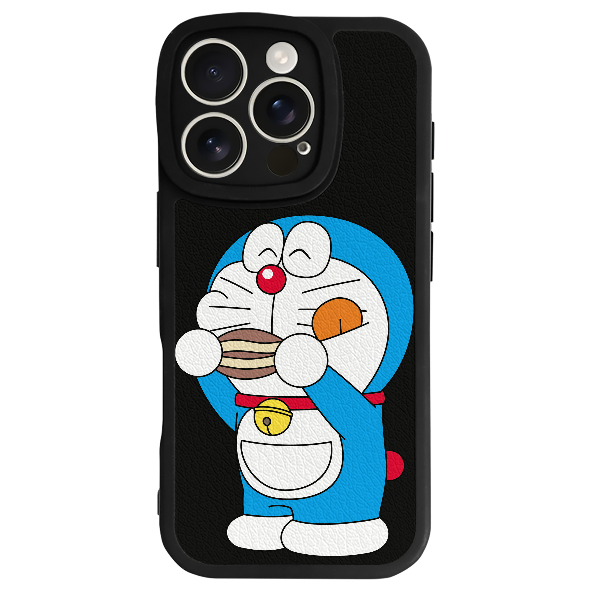 （画像用） ドラえもん Doraemon 【iPhone 16シリーズ対応】シリコンスマホケース（レザー調） 材質：シリコン
